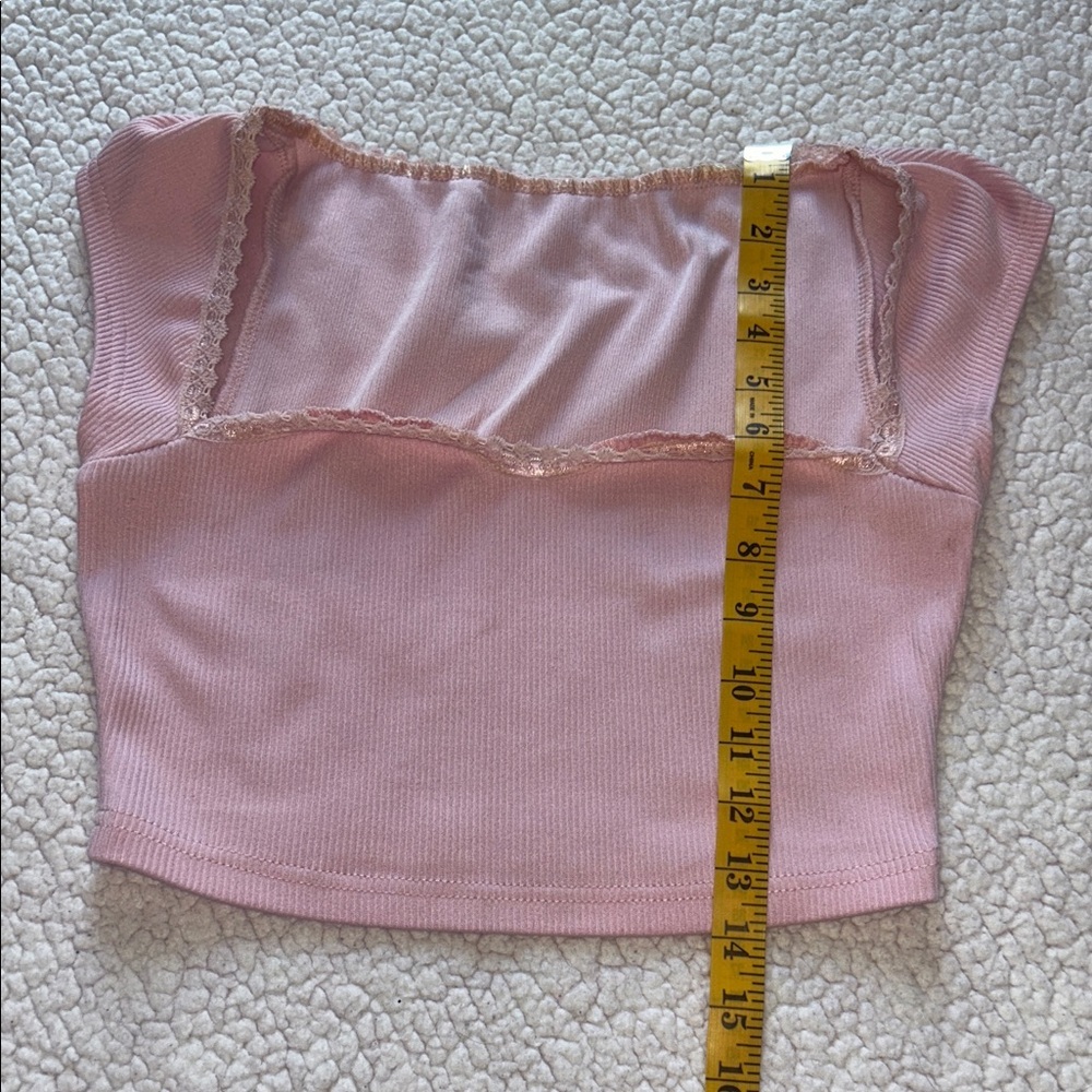 Bundle 7 pieces SHEIN Pink & Gray Mixed Styles Crop Top Set - Picture 7 of 15